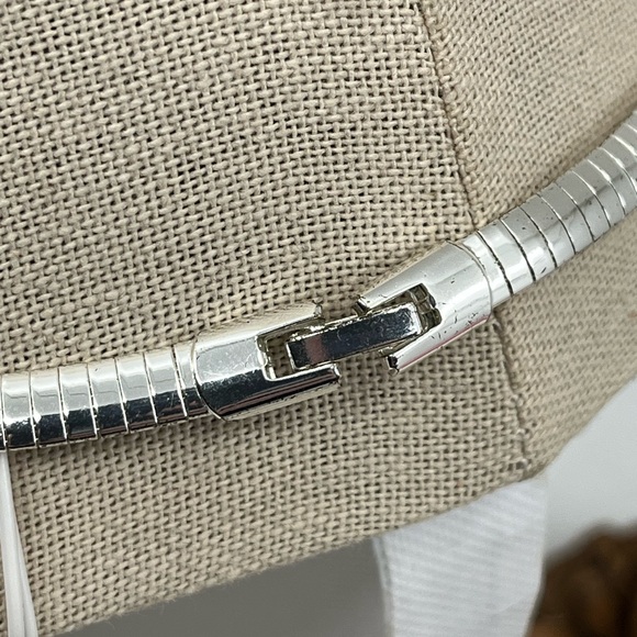 Vintage QVC Necklace & Earring Set – Silver-Tone with Crystal / CZ Accents - Picture 9 of 17